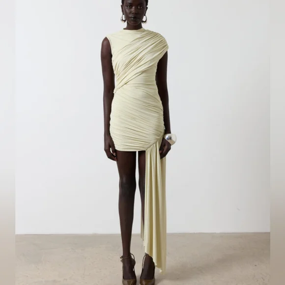 De La Vali | Dresses | De La Vali Ravenna Mini Dress In Buttercream Jersey  | Poshmark